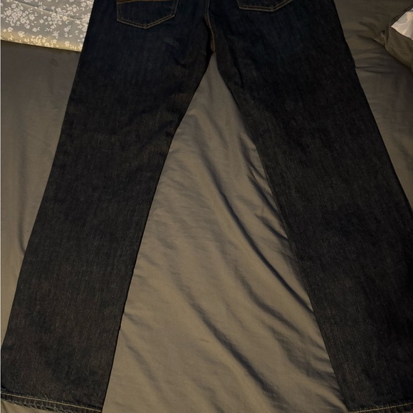 Abercrombie & Fitch Men's Classic Straight Jeans - Dark Blue - Picture 4 of 9